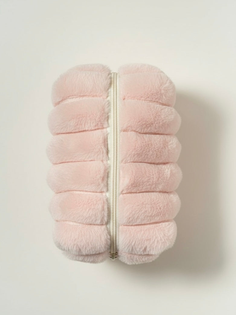 Fur Pouch - Powder Pink
