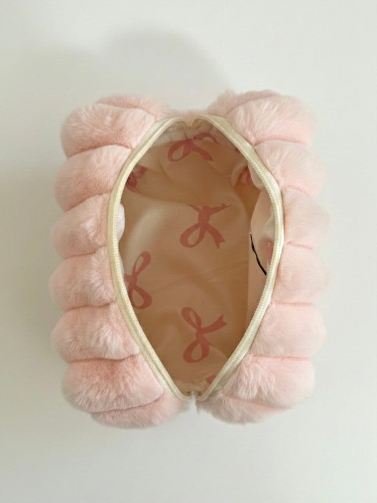 Fur Pouch - Powder Pink